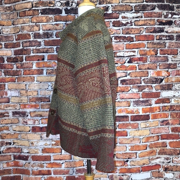 Coldwater Creek Southwest Blanket Jacket Size M - Picture 4 of 5